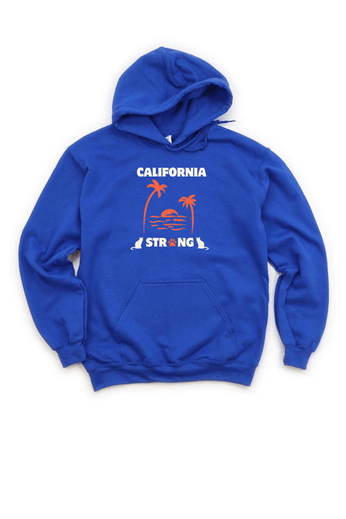 Cali Strong Cat Uni Hoodie (100% Profit Donated)