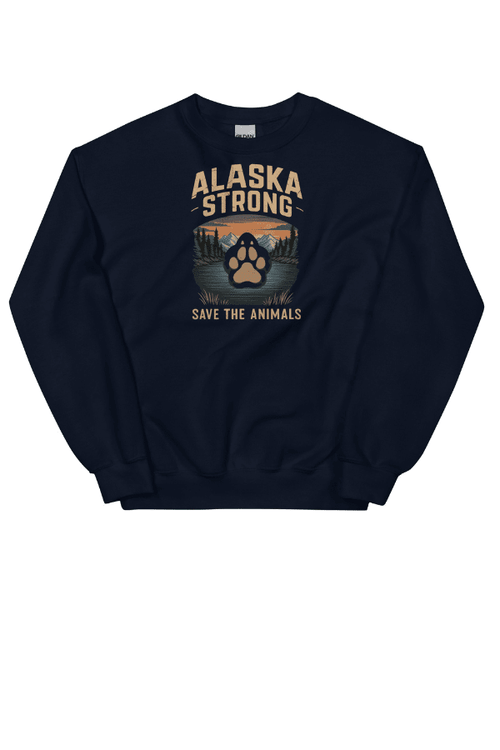 Alaska Strong Mountain Vibes Uni Crewneck (ALL PROFIT DONATED)