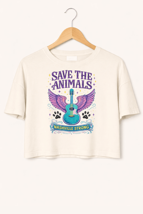Save the Animals Nashville Ladies Boxy T (All Profit Donated)