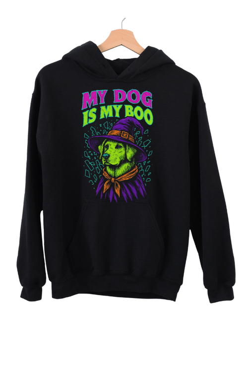 Dog Is My Boo Retro Uni Hoodie