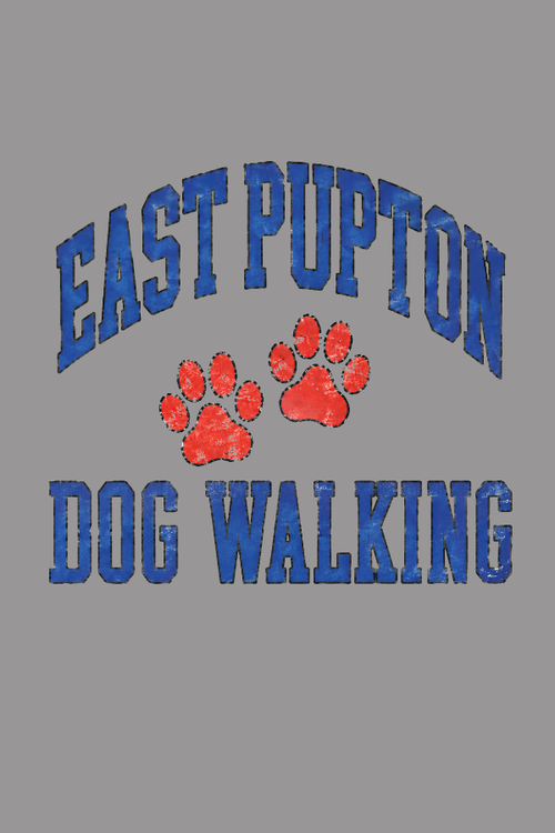 East Pupton Dog Walking Pigment Dyed Uni T