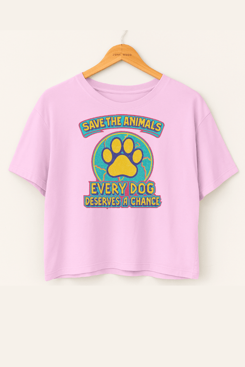 Save the Animals Boxy Ladies T (ALL PROFIT DONATED)