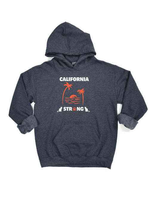 Cali Strong Cat Uni Hoodie (100% Profit Donated)