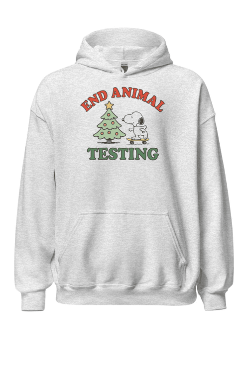 End Animal Testing Christmas Hoodie (ALL PROFIT DONATED)