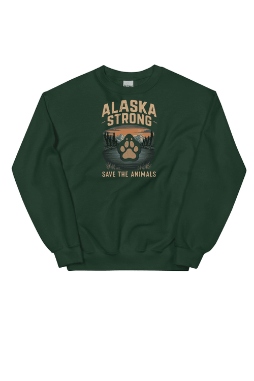 Alaska Strong Mountain Vibes Uni Crewneck (ALL PROFIT DONATED)