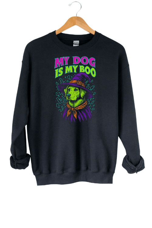 Dog Is My Boo Retro Crewneck Sweasthirt