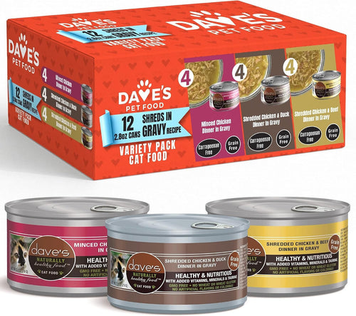 2.8 oz Cat Food Variety Pack - 12 Pack
