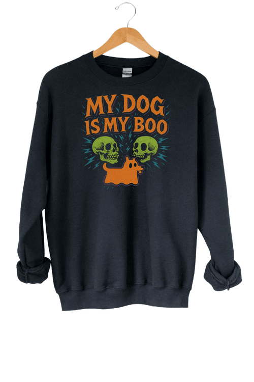 Dog is My Boo Skull Crewneck Sweatshirt