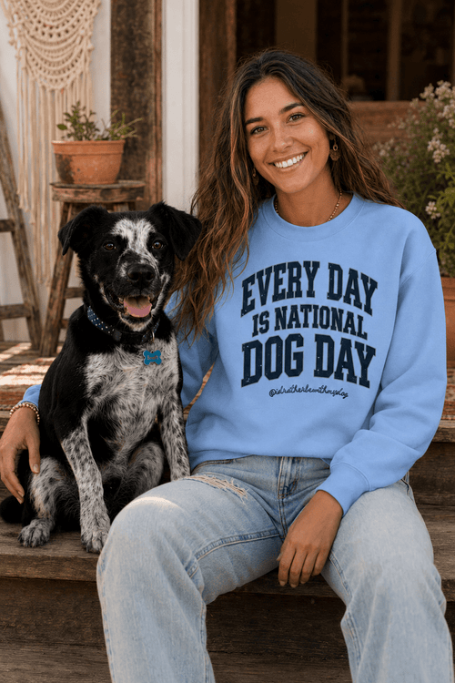 Classic National Dog Day Crewneck Sweatshirt