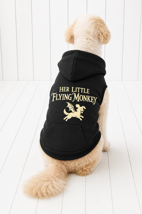 Little Flying Monkey Doggy Fleece Hoodie