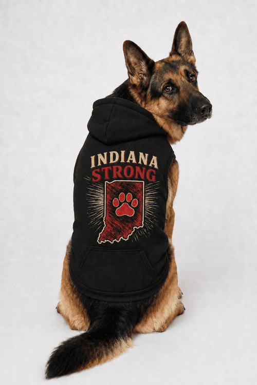 Indiana Strong Doggy Hoodie (All Profit Donated)