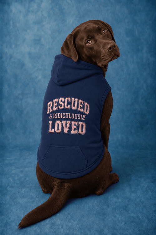 Rescued & Ridiculously Loved Doggy Hoodie