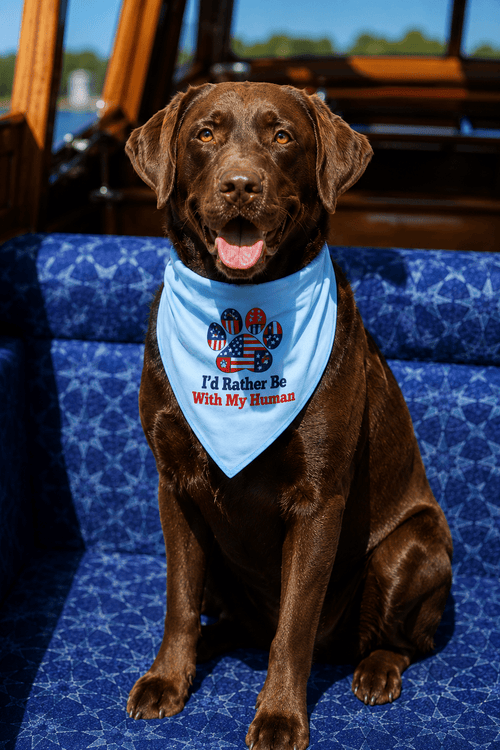Patchwork Matching Doggy Bandana