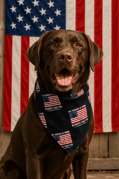 More Patriotic Matching Doggy Bandana