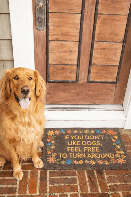 Don't Like Dogs Doormat