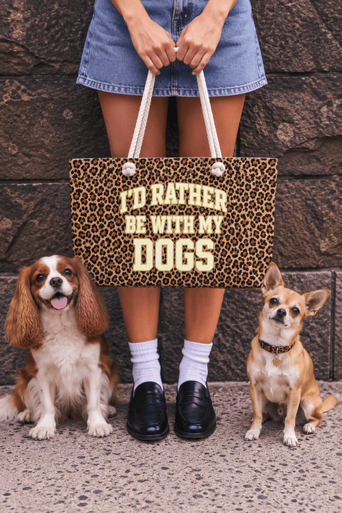 Paw Print Leopard Weekender Bag (Plural)