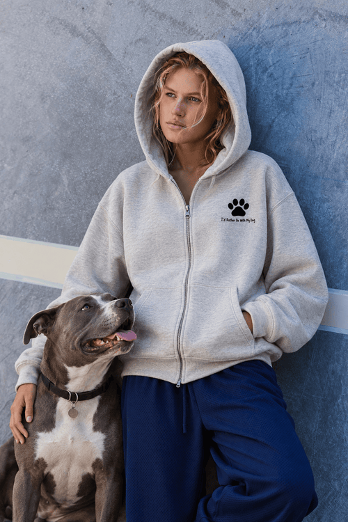 Heavyweight Paw Print Zip Full Up Jacket