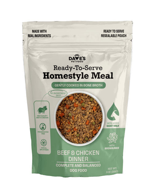Dave's Brown Rice Variety Pack Pouches with Goat Milk for Dogs / 9 oz
