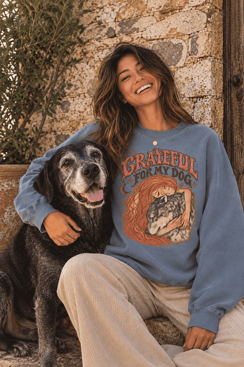 Boho Wolf Vintage Washed Jersey