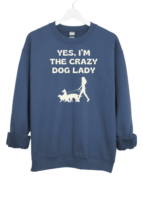 Crazy Dog Lady Crewneck Sweatshirt (Unisex)