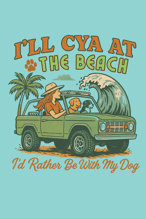 Cya at the Beach Pigment Dyed Uni T