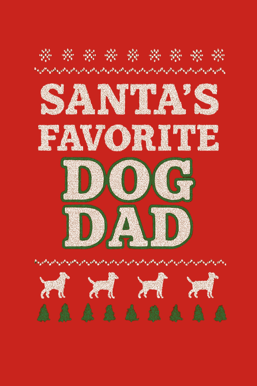 Santa's Favorite Dog Dad Crewneck Sweatshirt