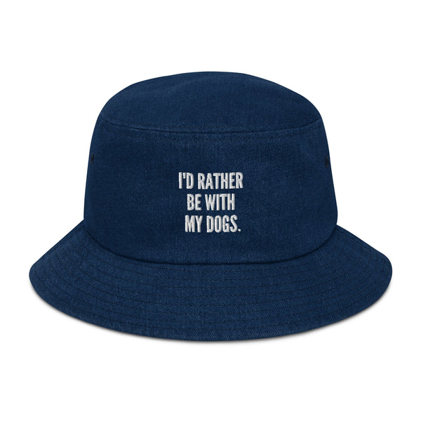 Plural Bucket Hat – I'd Rather Be With My Dog