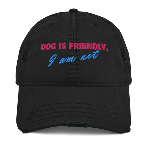 Friendly Dog Distressed Vintage Hat