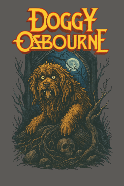 Doggy Osbourne Pigment Dyed Uni T