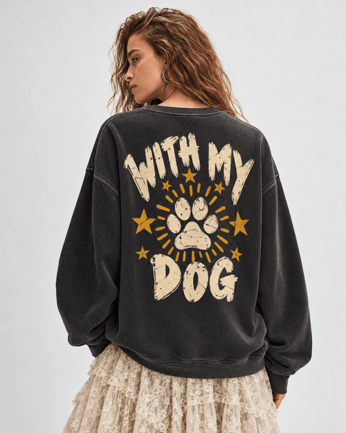 Vintage Starstruck Cord Flowy Crew