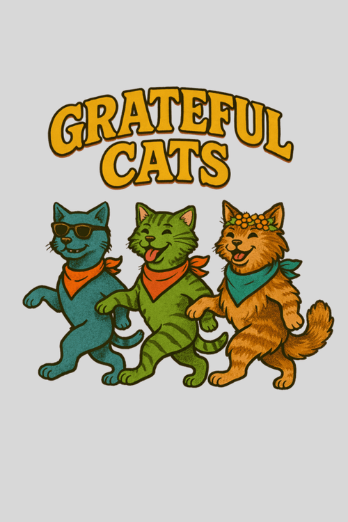 Grateful Cats Crewneck Sweatshirt