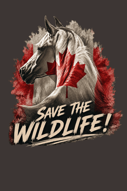 Save the Horses Canada Pigment Dyed Uni T (All Profit Donated)