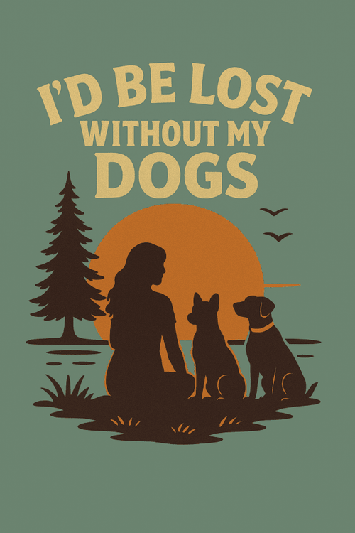 NEW: Lost Without My Dogs Uni Hoodie