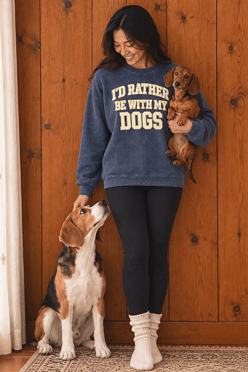 Vintage Varsity Cord Crew (Plural)