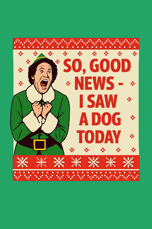 Saw A Dog Uni Crewneck Sweatshirt