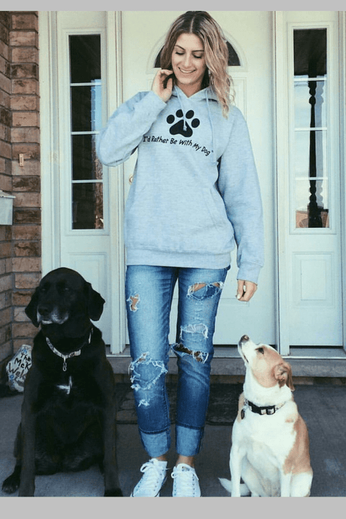 Paw Print Uni Hoodie (CLEARANCE)