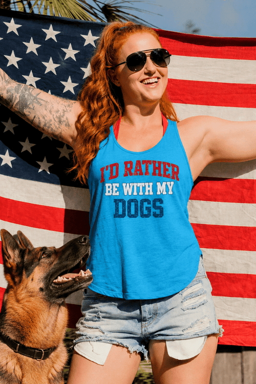 America Varsity Ladies Tank (Plural)