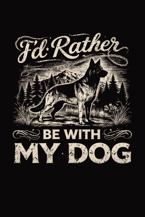 Rather Be With German Shepherd Crewneck Sweatshirt (ALL PROFIT DONATED)