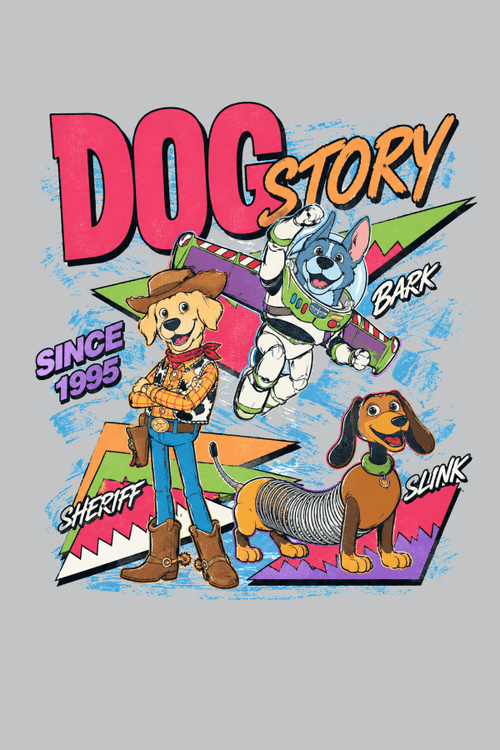 Dog Story Pigment Dyed Uni T