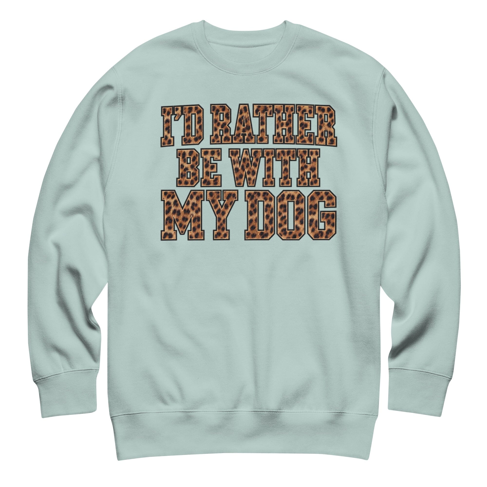 Single Premium Boho Premium Leopard Jersey (Single) – I'd Rather Be With My Dog