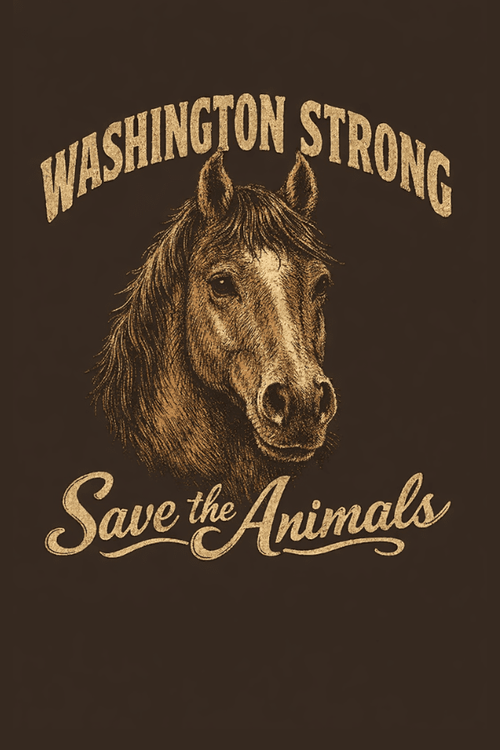 WA Strong Horse Vibes Crewneck (ALL PROFIT DONATED)