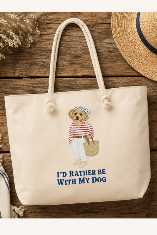 Summer Doggo Bear Momma Oversized Weekender (Double Sided!)
