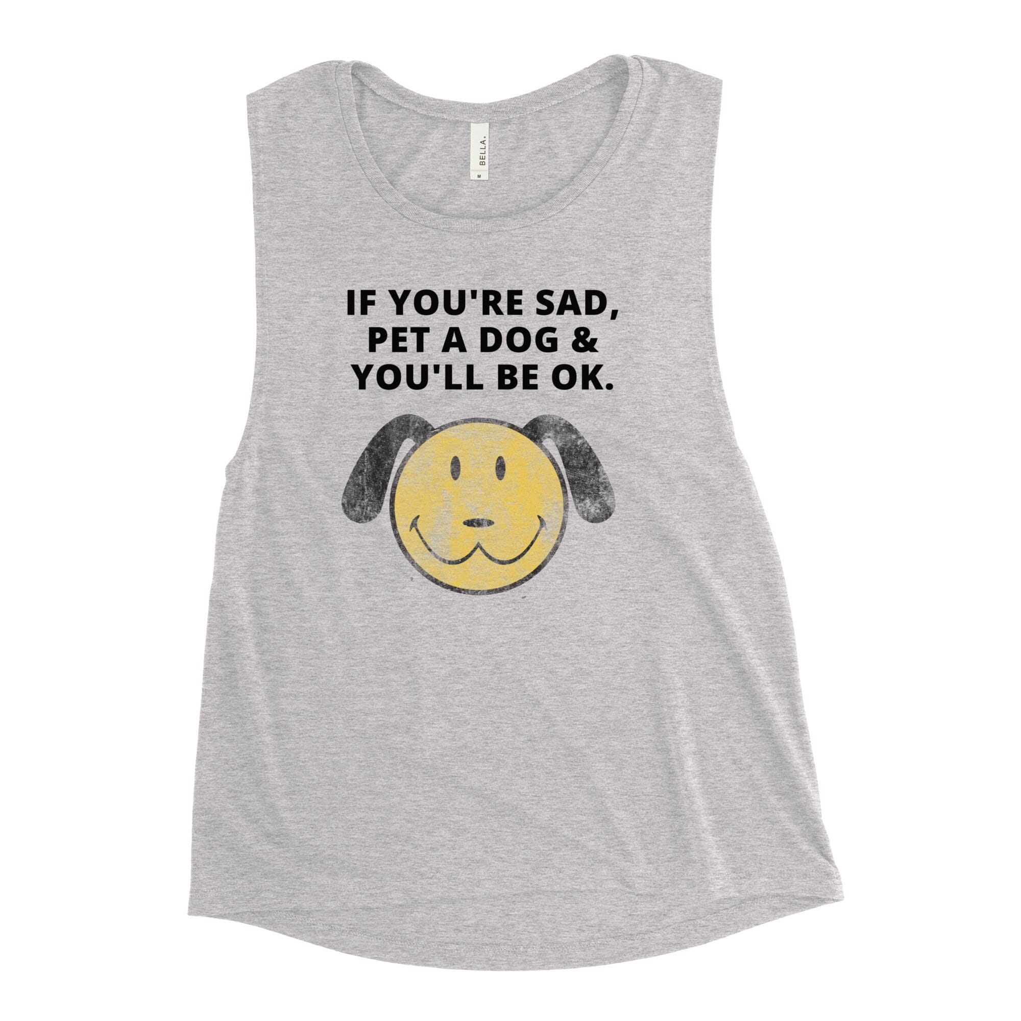 Pet A Dog (Ladies Muscle Tank)