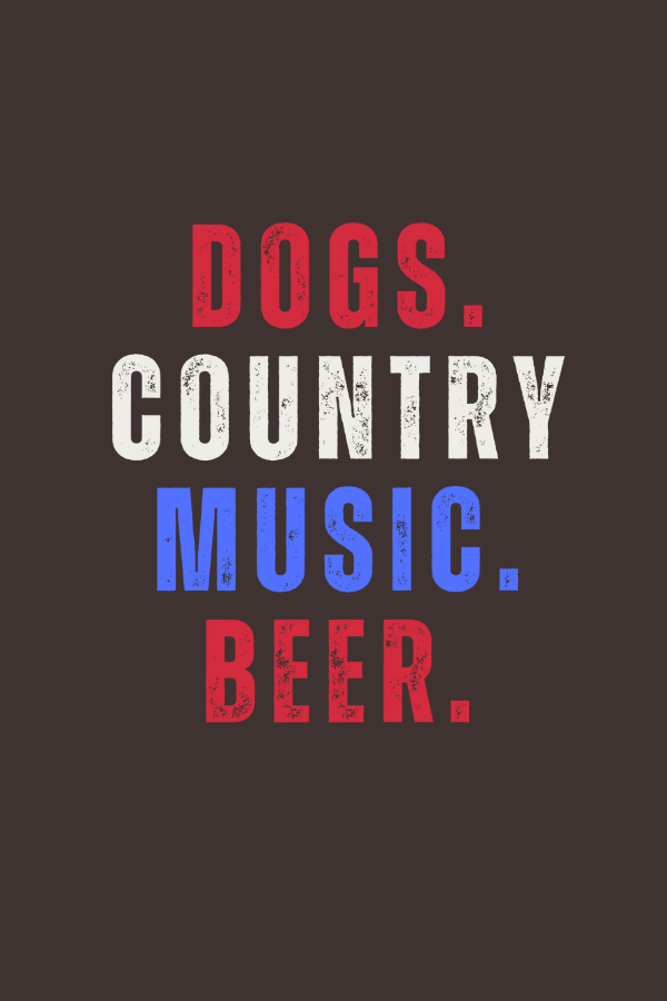 Dogs & Country Music Uni T