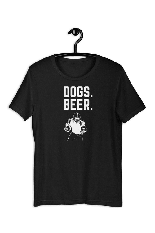 Dogs Beer Football Unisex T