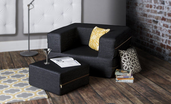 Denim Sleeper Chair
